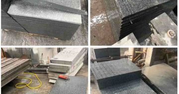 淄博 芝麻黑地铺石材