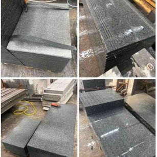 淄博 芝麻黑地铺石材