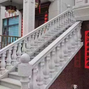 淄博 天然石材 阳台庭院护栏、栏杆