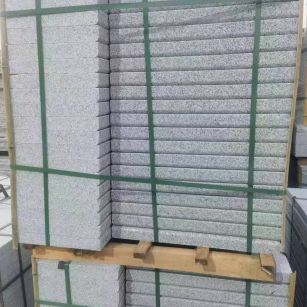 淄博 5公分芝麻白，倒斜角，室外楼梯踏步