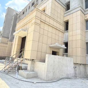 淄博 黄金麻干挂，工地实拍