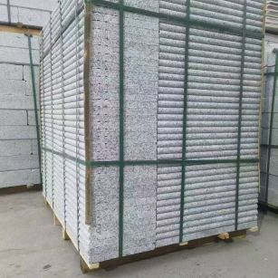 淄博 芙蓉白3公分厚磨圆边、拉槽，楼梯踏步