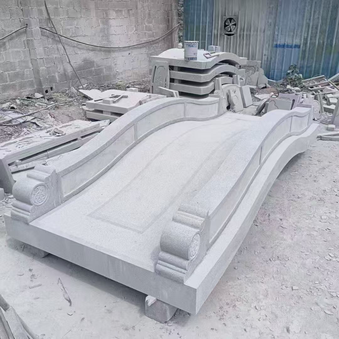 淄博 芝麻灰花岗岩园林景观 小石桥