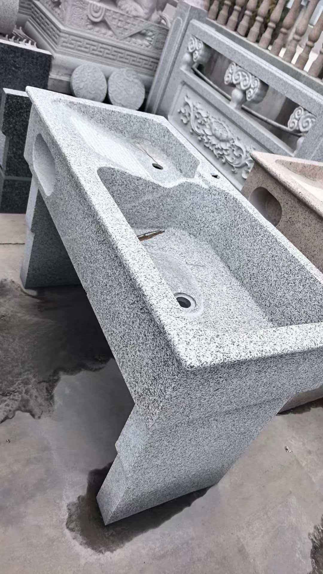 淄博 花岗岩石材洗手池，洗衣池