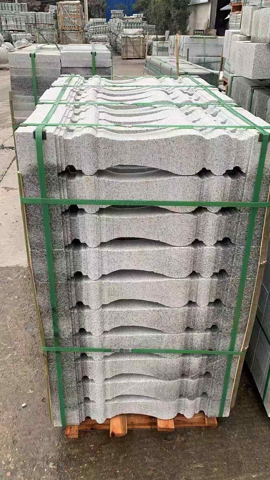 淄博 芝麻白方形拉丝面，栏杆花瓶柱