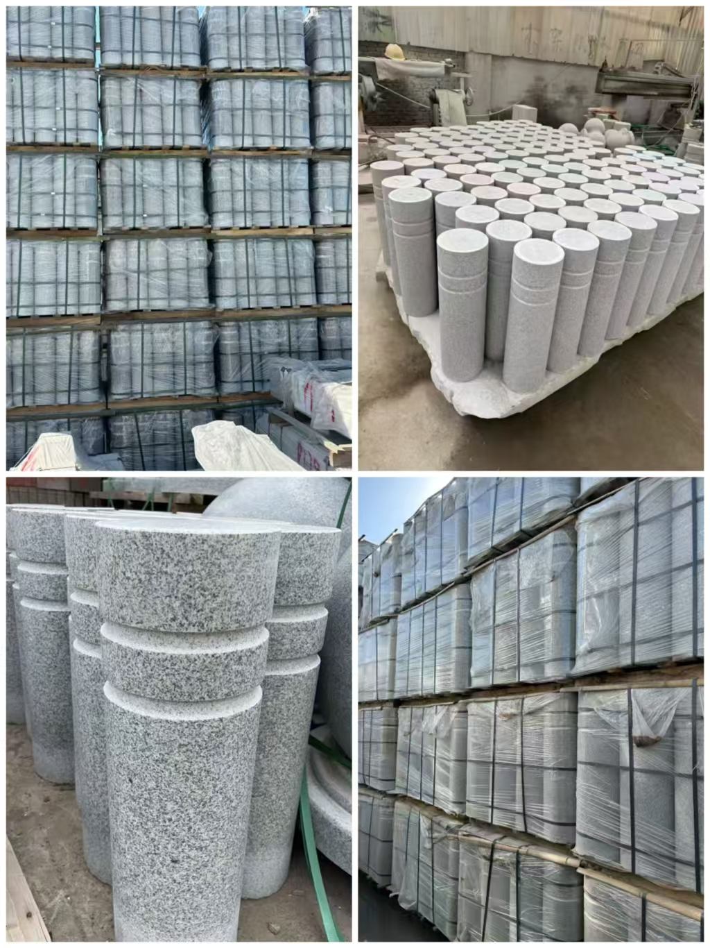 淄博 芝麻白花岗岩挡车柱、隔离柱多少钱