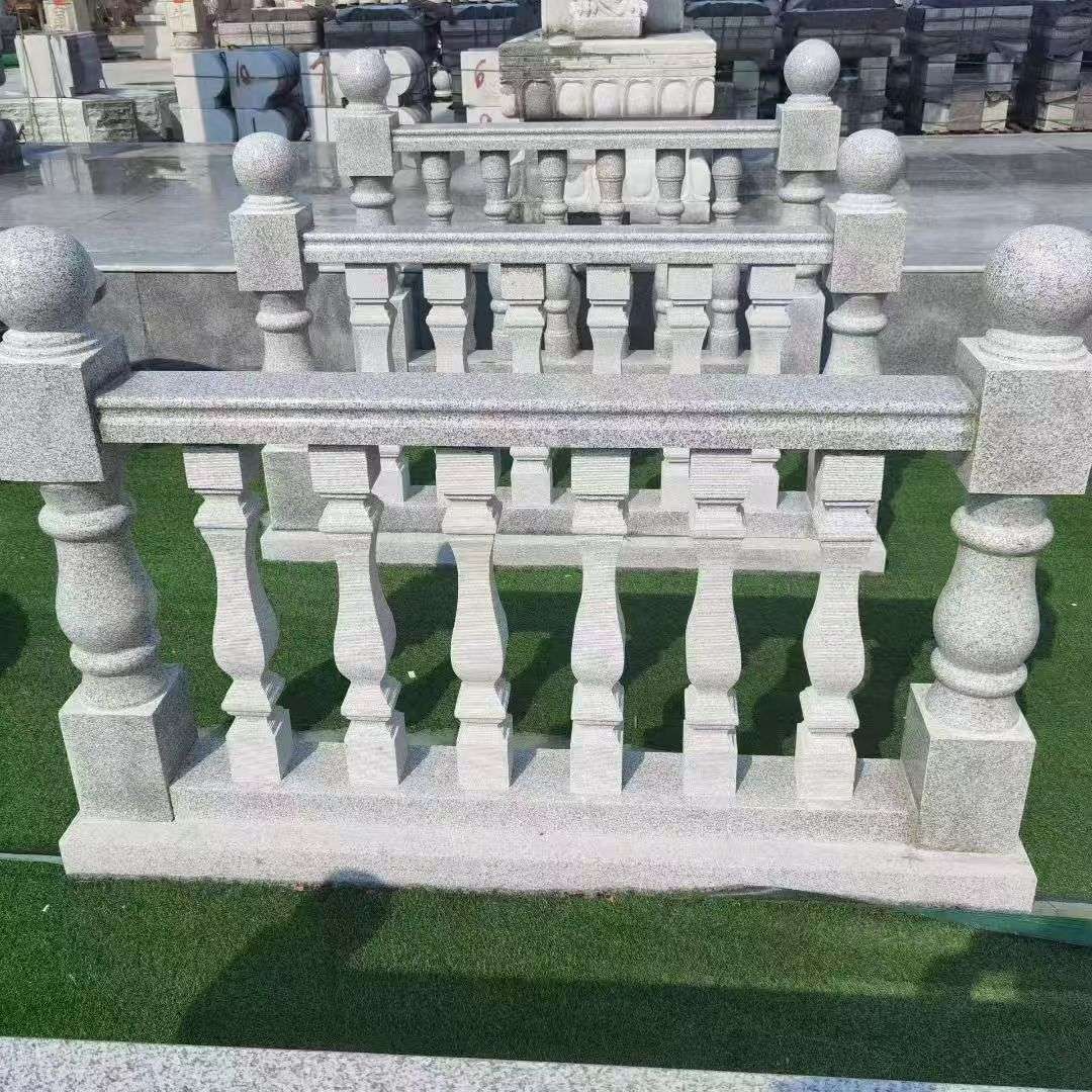 淄博 别墅石材栏杆特写