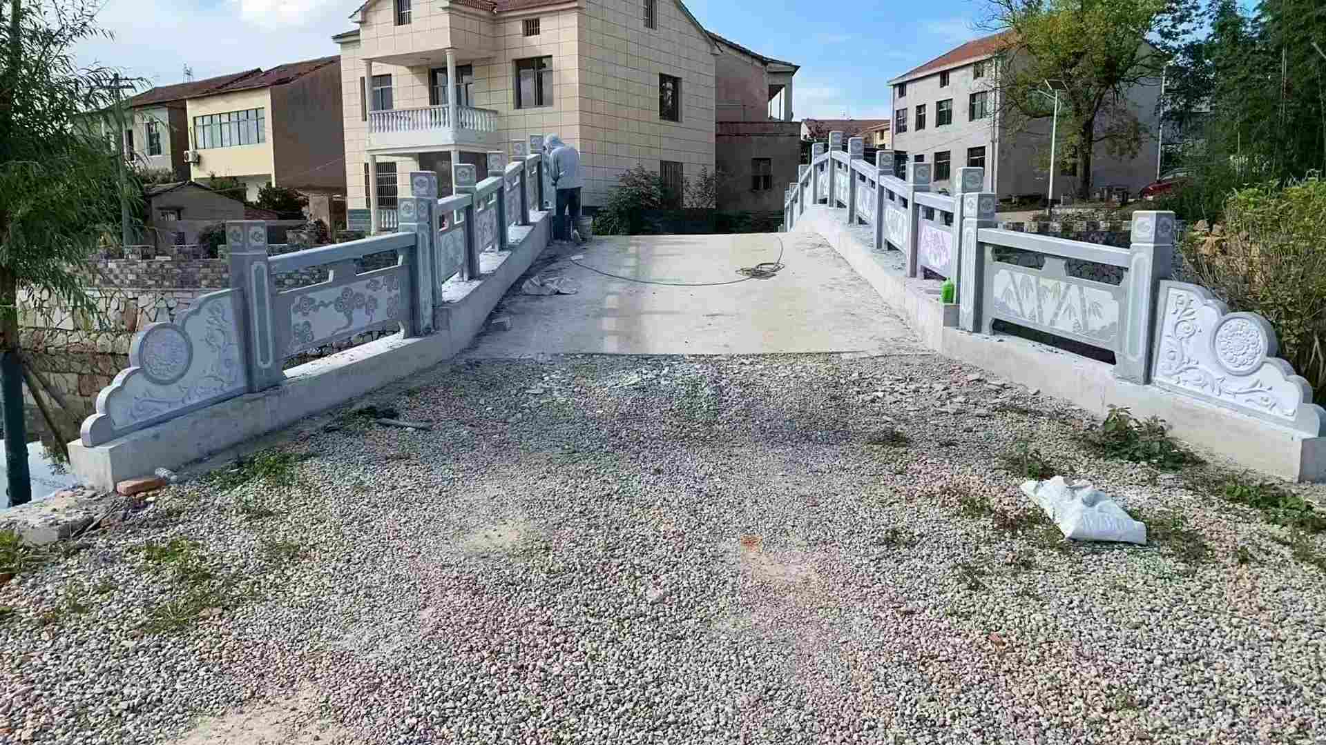 淄博 芝麻灰花岗岩桥栏杆